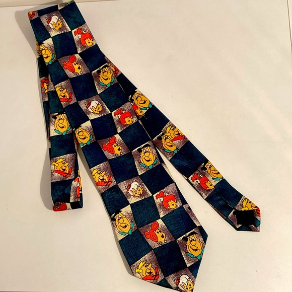 🌙 3/$30 Vintage 1995 90s Fred Flintstone Tie • Father’s Day gift - Picture 2 of 3